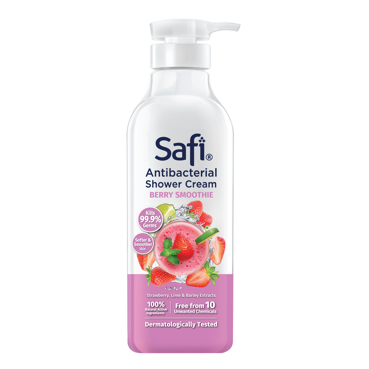 SAFI Anti-bacterial Shower - Berry Smoothie / Bottle (950g)